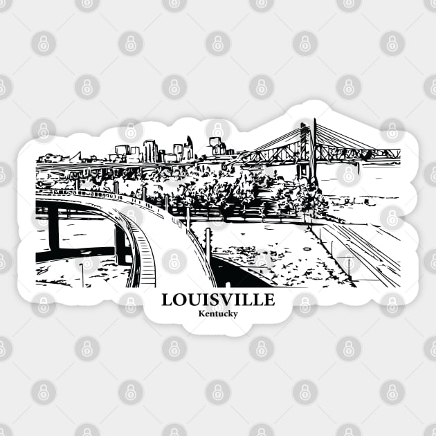 Louisville - Kentucky Sticker by Lakeric